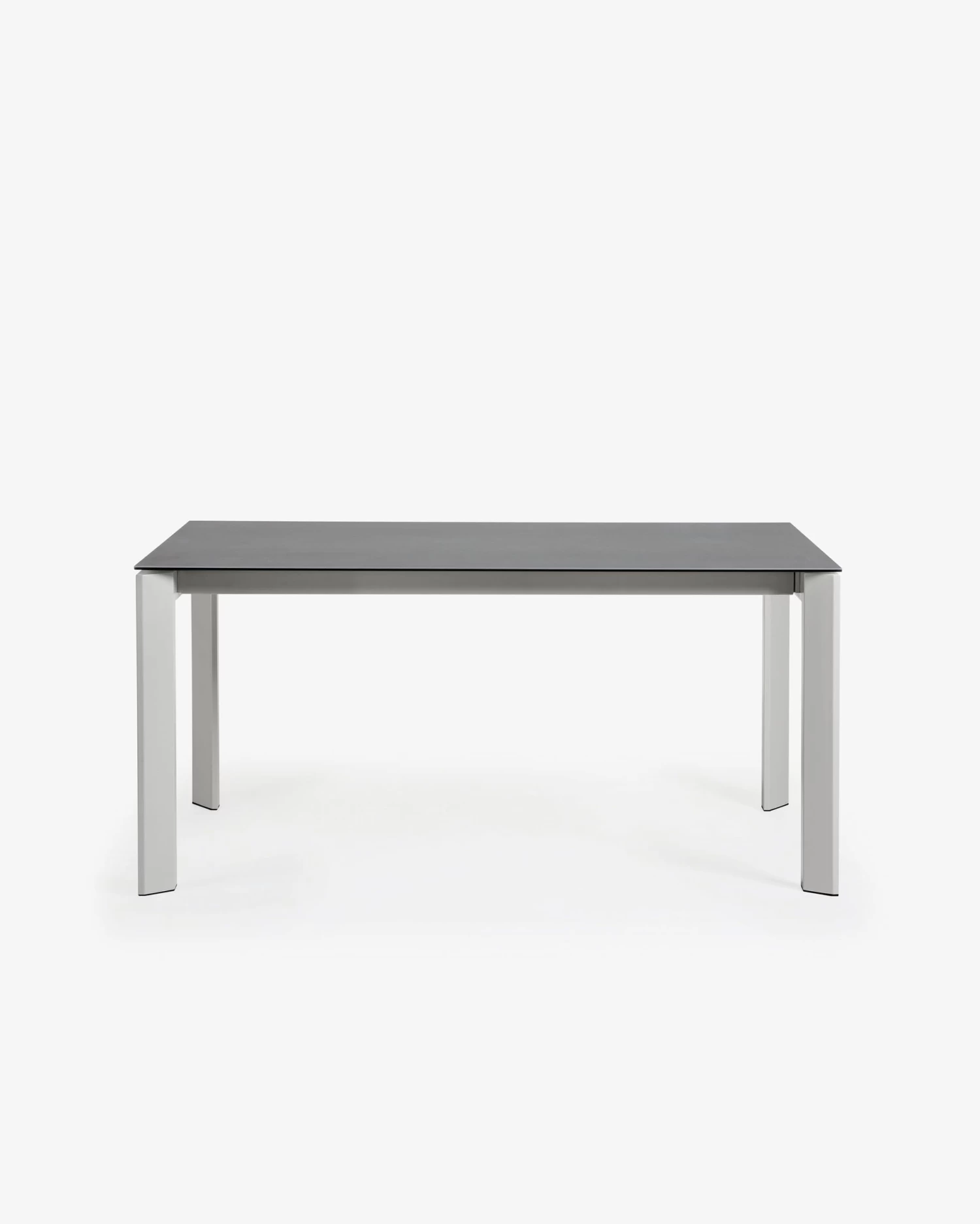 Axis Porcelain Extendable Table In Volcano Rock Finish With Grey Legs 160 (220) Cm | Kave Home 6 Axis Porcelain Extendable Table In Volcano Rock Finish With Grey Legs 160 (220) Cm | Kave Home - Image 4