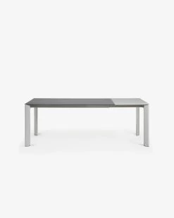 Axis Porcelain Extendable Table In Volcano Rock Finish With Grey Legs 160 (220) Cm | Kave Home 11 Axis Porcelain Extendable Table In Volcano Rock Finish With Grey Legs 160 (220) Cm | Kave Home -Quality Furniture Store CC0183VR 1V04