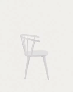 Trise MDF And Solid Rubber Wood Chair With White Lacquer | Kave Home 10 Trise MDF And Solid Rubber Wood Chair With White Lacquer | Kave Home -Quality Furniture Store CC0219M05 1V02