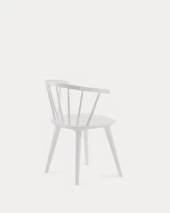 Trise MDF And Solid Rubber Wood Chair With White Lacquer | Kave Home 11 Trise MDF And Solid Rubber Wood Chair With White Lacquer | Kave Home -Quality Furniture Store CC0219M05 1V03