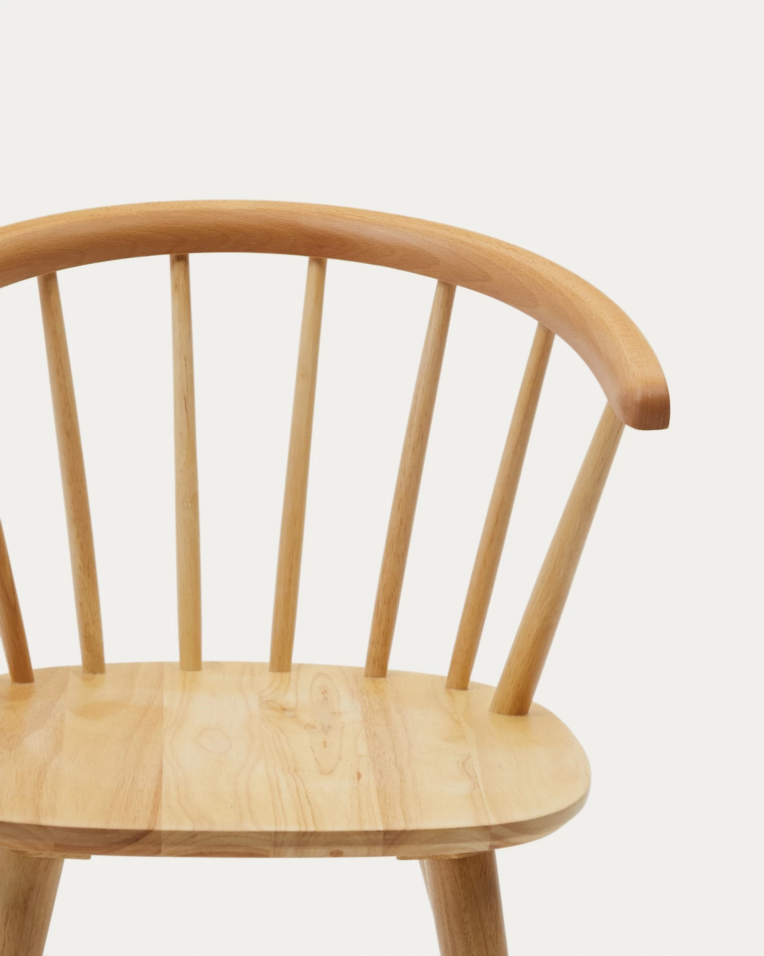 Trise MDF And Solid Rubber Wood Chair With Natural Lacquer | Kave Home 5 Trise MDF And Solid Rubber Wood Chair With Natural Lacquer | Kave Home - Image 3