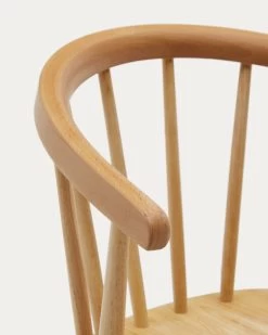 Trise MDF And Solid Rubber Wood Chair With Natural Lacquer | Kave Home 14 Trise MDF And Solid Rubber Wood Chair With Natural Lacquer | Kave Home -Quality Furniture Store CC0219M46 1D02