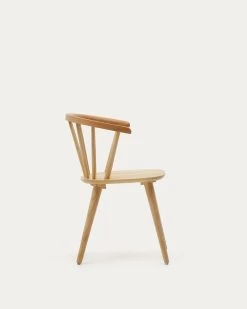 Trise MDF And Solid Rubber Wood Chair With Natural Lacquer | Kave Home 15 Trise MDF And Solid Rubber Wood Chair With Natural Lacquer | Kave Home -Quality Furniture Store CC0219M46 1V02