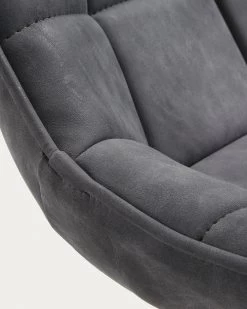 Grey Synthetic Leather Adam Chair | Kave Home -Quality Furniture Store CC0248UE02 1D01