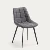 Grey Synthetic Leather Adam Chair | Kave Home -Quality Furniture Store CC0248UE02 1V01