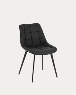 Adam Dark Grey Chair | Kave Home