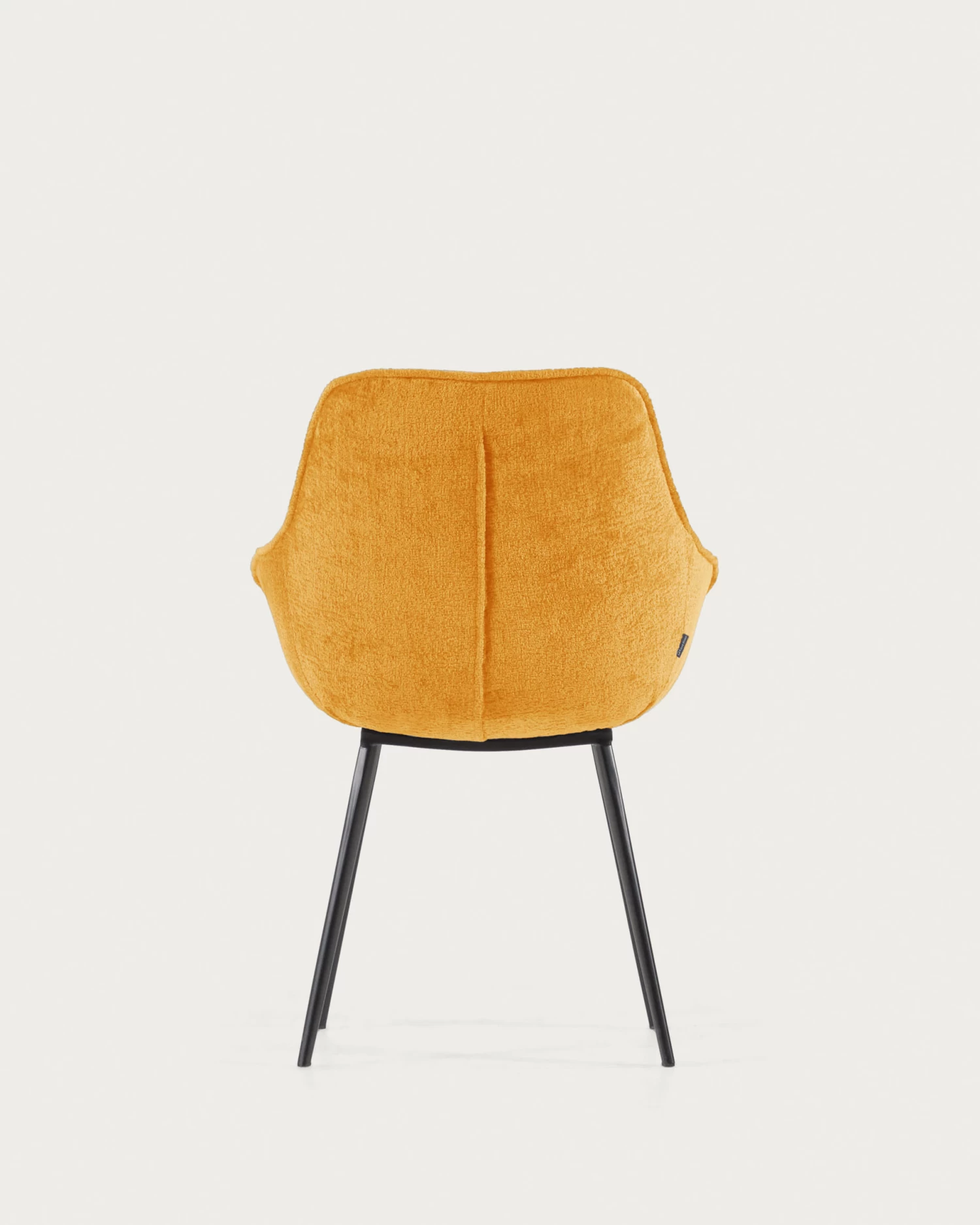Amira Chair In Mustard Chenille With Steel Legs With Black Finish | Kave Home 12 Amira Chair In Mustard Chenille With Steel Legs With Black Finish | Kave Home - Image 10