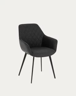 Amira Dark Grey Chair | Kave Home