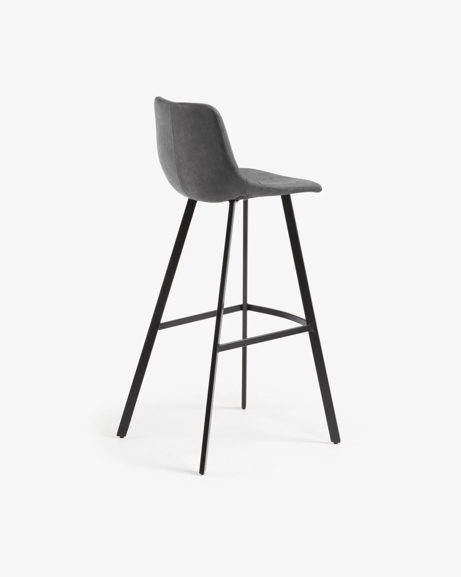 Graphite Alve Barstool Height 65 Cm. | Kave Home 6 Graphite Alve Barstool Height 65 Cm. | Kave Home - Image 4