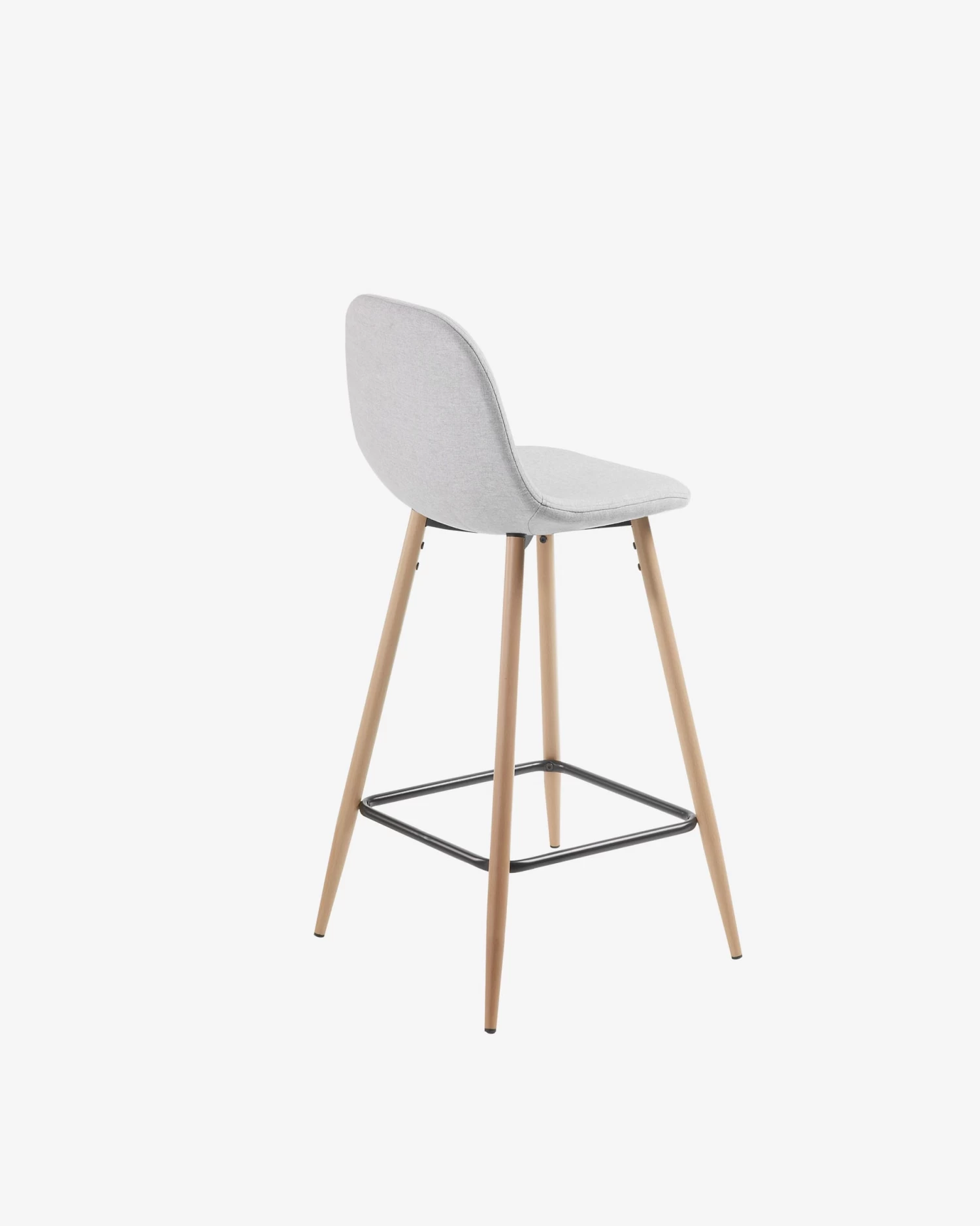 Light Grey Nolite Stool Height 65 Cm | Kave Home 7 Light Grey Nolite Stool Height 65 Cm | Kave Home - Image 5