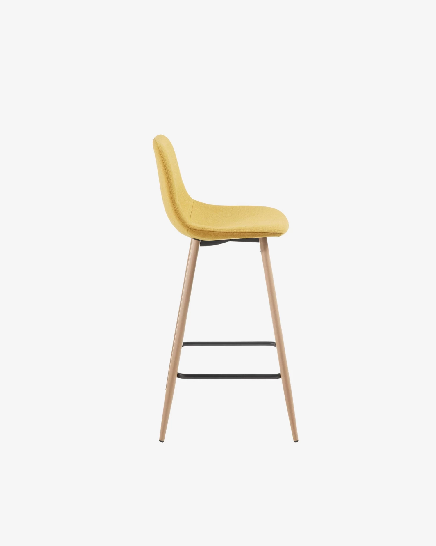 Mustard Nolite Stool Height 65 Cm | Kave Home 6 Mustard Nolite Stool Height 65 Cm | Kave Home - Image 4