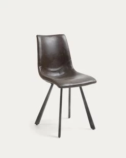 Dark Brown Trap Chair | Kave Home