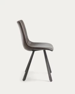 Dark Brown Trap Chair | Kave Home -Quality Furniture Store CC0304UE09 1V02