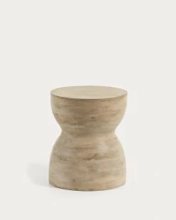 Mazy Solid Mango Wood Side Table à 40 Cm | Kave Home