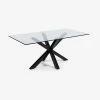 Argo Table 150 X 90 Cm Epoxy Black And Transparent Glass | Kave Home -Quality Furniture Store CC0387C07 1V01