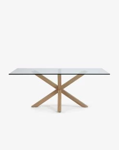 Argo Table 150 X 90 Cm Steel In Sonoma And Transparent Glass | Kave Home 7 Argo Table 150 X 90 Cm Steel In Sonoma And Transparent Glass | Kave Home -Quality Furniture Store CC0389C07 1V02