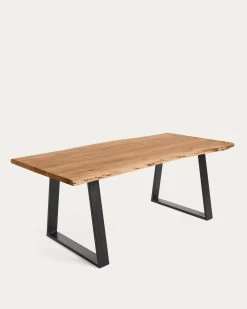 Alaia Table In Solid Acacia Wood With Natural Finish 200 X 95 Cm | Kave Home