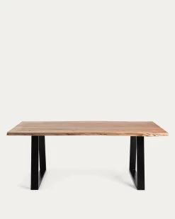 Alaia Table In Solid Acacia Wood With Natural Finish 200 X 95 Cm | Kave Home -Quality Furniture Store CC0400M43 1V02