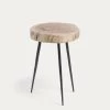 Eider Solid Acacia Wood And Steel Side Table Ã 35 Cm | Kave Home -Quality Furniture Store CC0407M43 1V01