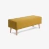 Dyla Bench In Mustard With Solid Beech Wood Legs 111 Cm | Kave Home -Quality Furniture Store CC0467VA81 1V01