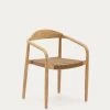 Nina Stackable Chair In Solid Acacia Wood And Beige Rope Seat FSC 100% | Kave Home