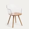 Bjorg Transparent And Solid Beech Chair | Kave Home