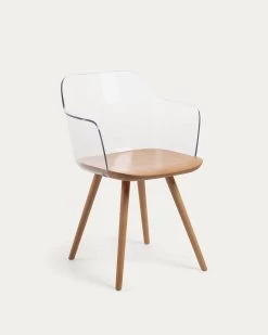 Bjorg Transparent And Solid Beech Chair | Kave Home