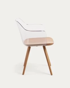 Bjorg Transparent And Solid Beech Chair | Kave Home 10 Bjorg Transparent And Solid Beech Chair | Kave Home -Quality Furniture Store CC0614S07 1V02