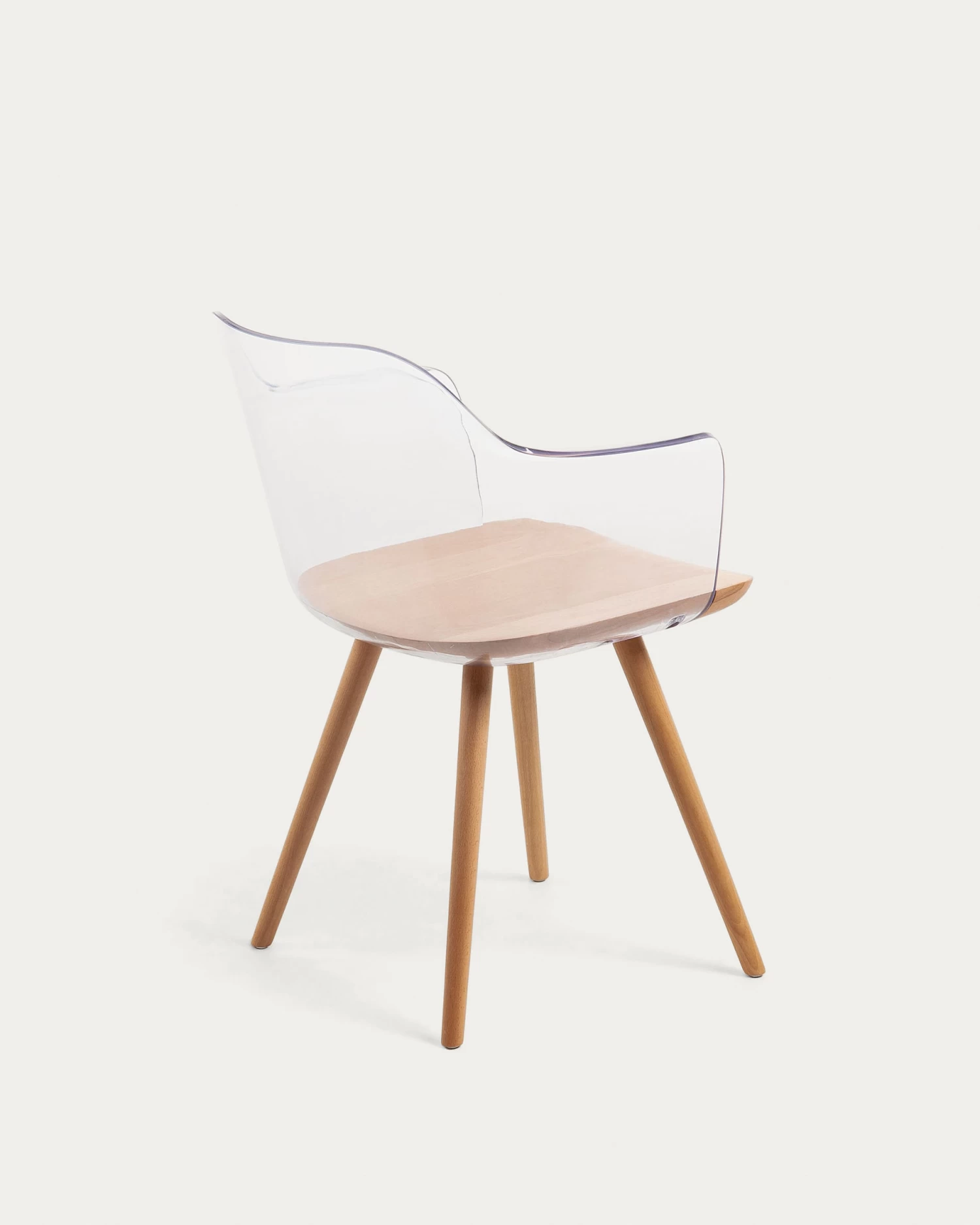 Bjorg Transparent And Solid Beech Chair | Kave Home 7 Bjorg Transparent And Solid Beech Chair | Kave Home - Image 5