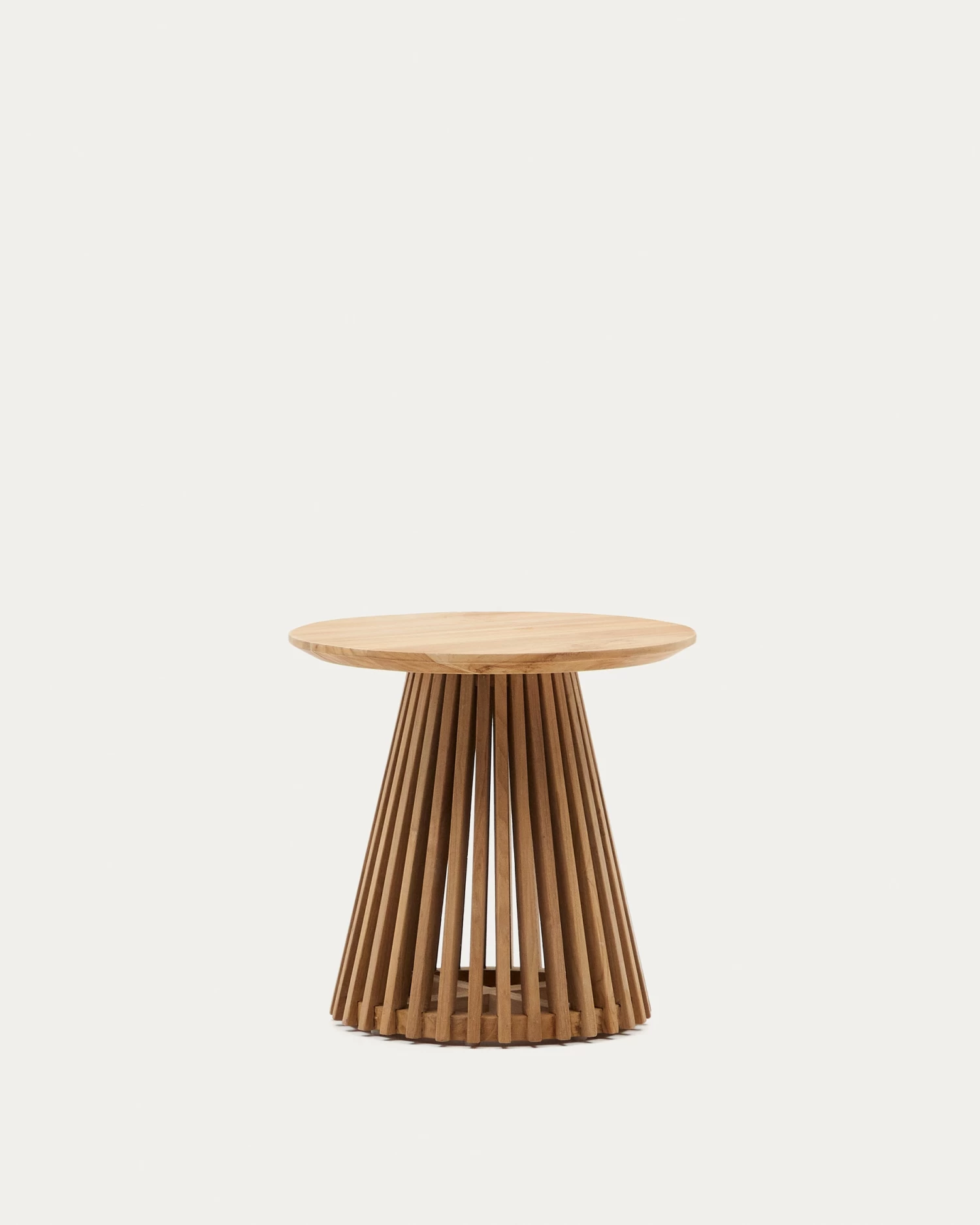 Jeanette Round Solid Teak Wood Side Table à 50 Cm | Kave Home 3 Jeanette Round Solid Teak Wood Side Table à 50 Cm | Kave Home