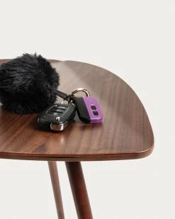 Damasc Side Table In Veneered Walnut Wood 45 X 47 Cm | Kave Home 7 Damasc Side Table In Veneered Walnut Wood 45 X 47 Cm | Kave Home -Quality Furniture Store CC0770M41 1D01