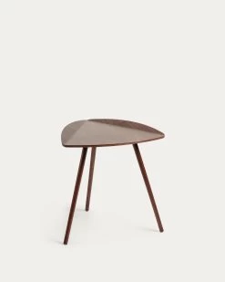 Damasc Side Table In Veneered Walnut Wood 45 X 47 Cm | Kave Home