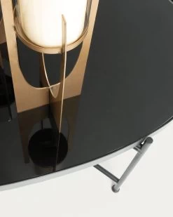 Black Marlet Coffee Table 82 X 55 Cm -Quality Furniture Store CC0782R01 1D01