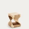 Hakon Solid Rain Tree Wood Side Table With Carved Interior 30 X 30 Cm | Kave Home 1 Hakon Solid Rain Tree Wood Side Table With Carved Interior 30 X 30 Cm | Kave Home -Quality Furniture Store CC0801M46 1V01
