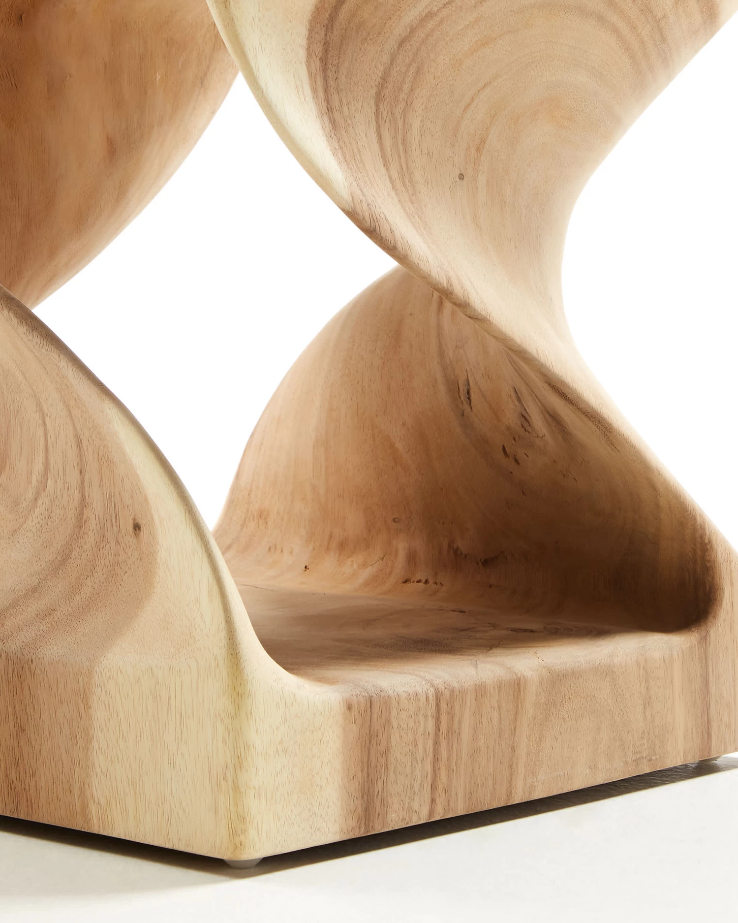 Hakon Solid Rain Tree Wood Side Table With Carved Interior 30 X 30 Cm | Kave Home 9 Hakon Solid Rain Tree Wood Side Table With Carved Interior 30 X 30 Cm | Kave Home - Image 7