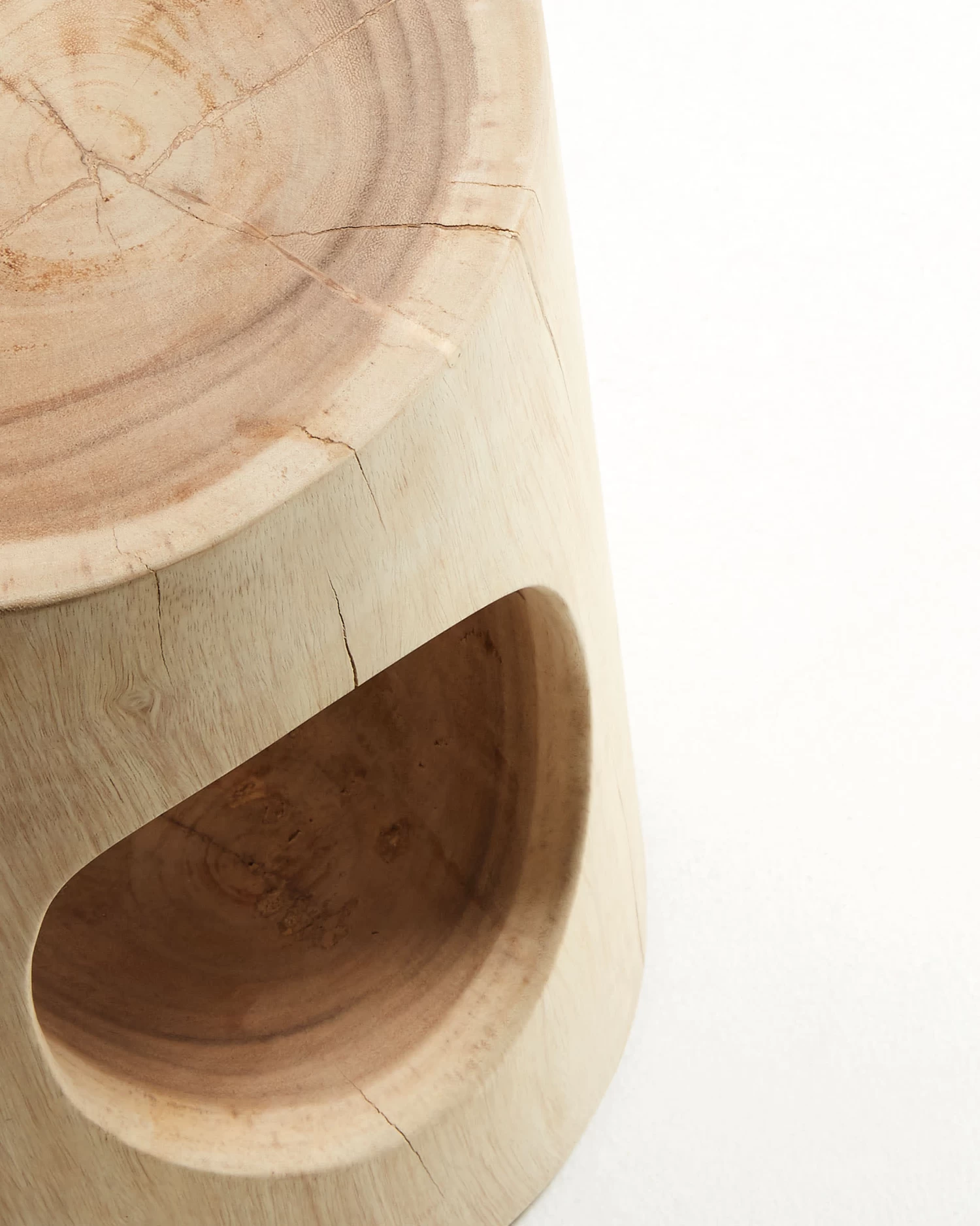 Halker Solid Rain Tree Wood Side Table à 30 Cm | Kave Home 7 Halker Solid Rain Tree Wood Side Table à 30 Cm | Kave Home - Image 5