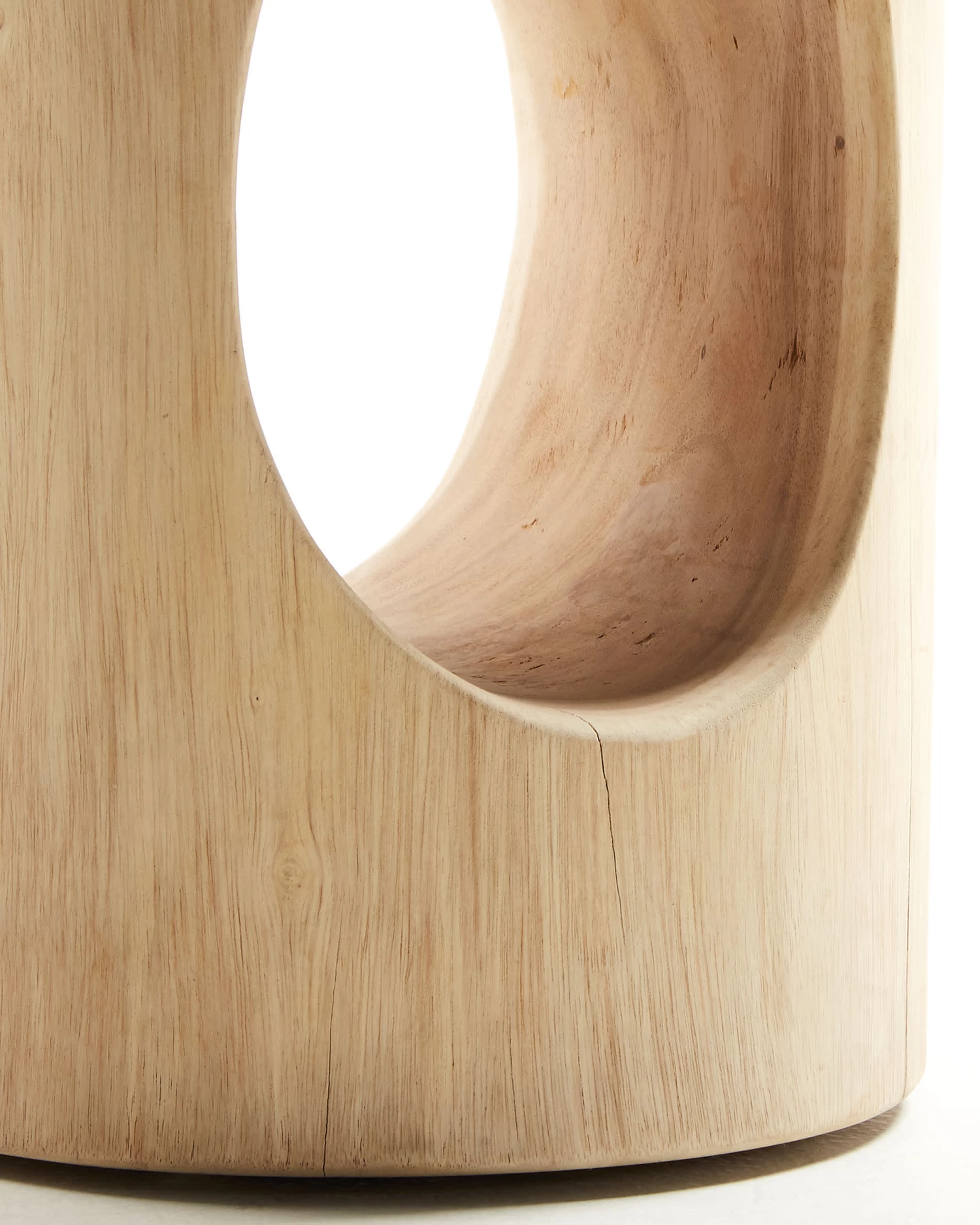 Halker Solid Rain Tree Wood Side Table à 30 Cm | Kave Home 8 Halker Solid Rain Tree Wood Side Table à 30 Cm | Kave Home - Image 6