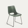 Zahara Green Chair With Steel Legs With Black Finish | Kave Home -Quality Furniture Store CC0826U06 1V01