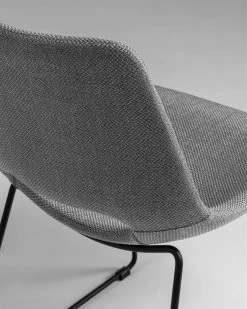 Zahara Grey Chair With Steel Legs With Black Finish | Kave Home 14 Zahara Grey Chair With Steel Legs With Black Finish | Kave Home -Quality Furniture Store CC0826VD03 1D02