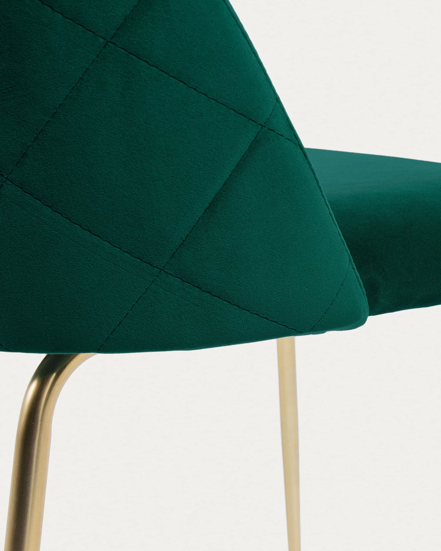 Green Velvet Ivonne Chair | Kave Home 4 Green Velvet Ivonne Chair | Kave Home - Image 2