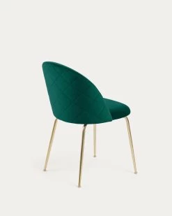 Green Velvet Ivonne Chair | Kave Home 9 Green Velvet Ivonne Chair | Kave Home -Quality Furniture Store CC0855J19 1V03