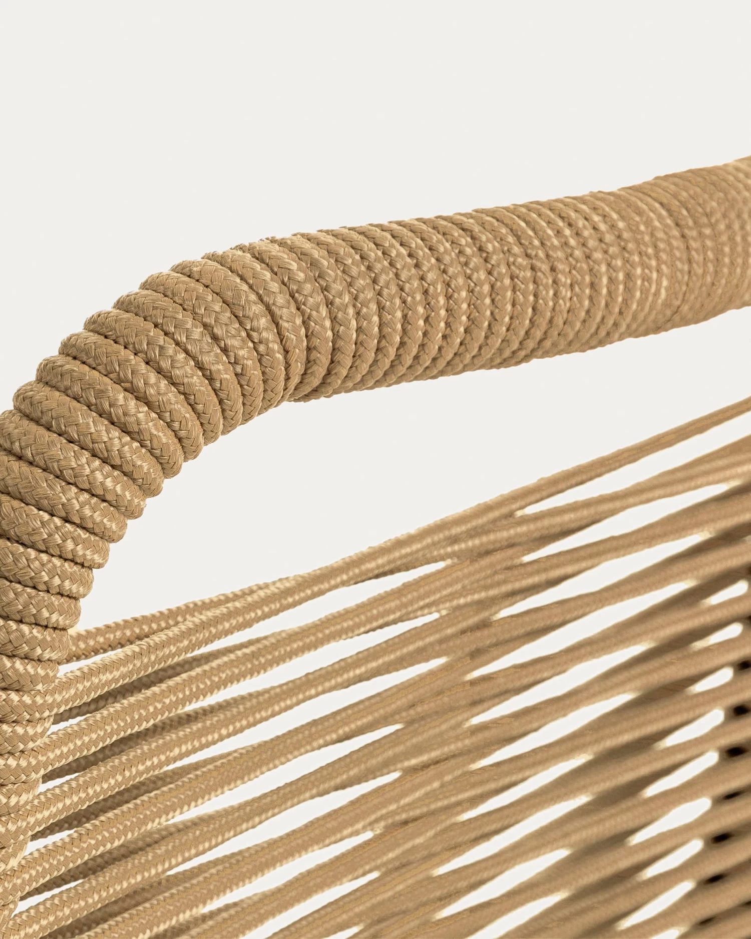 Lambton Stackable Chair In Brown Rope And Steel With Black Finish | Kave Home 5 Lambton Stackable Chair In Brown Rope And Steel With Black Finish | Kave Home - Image 3