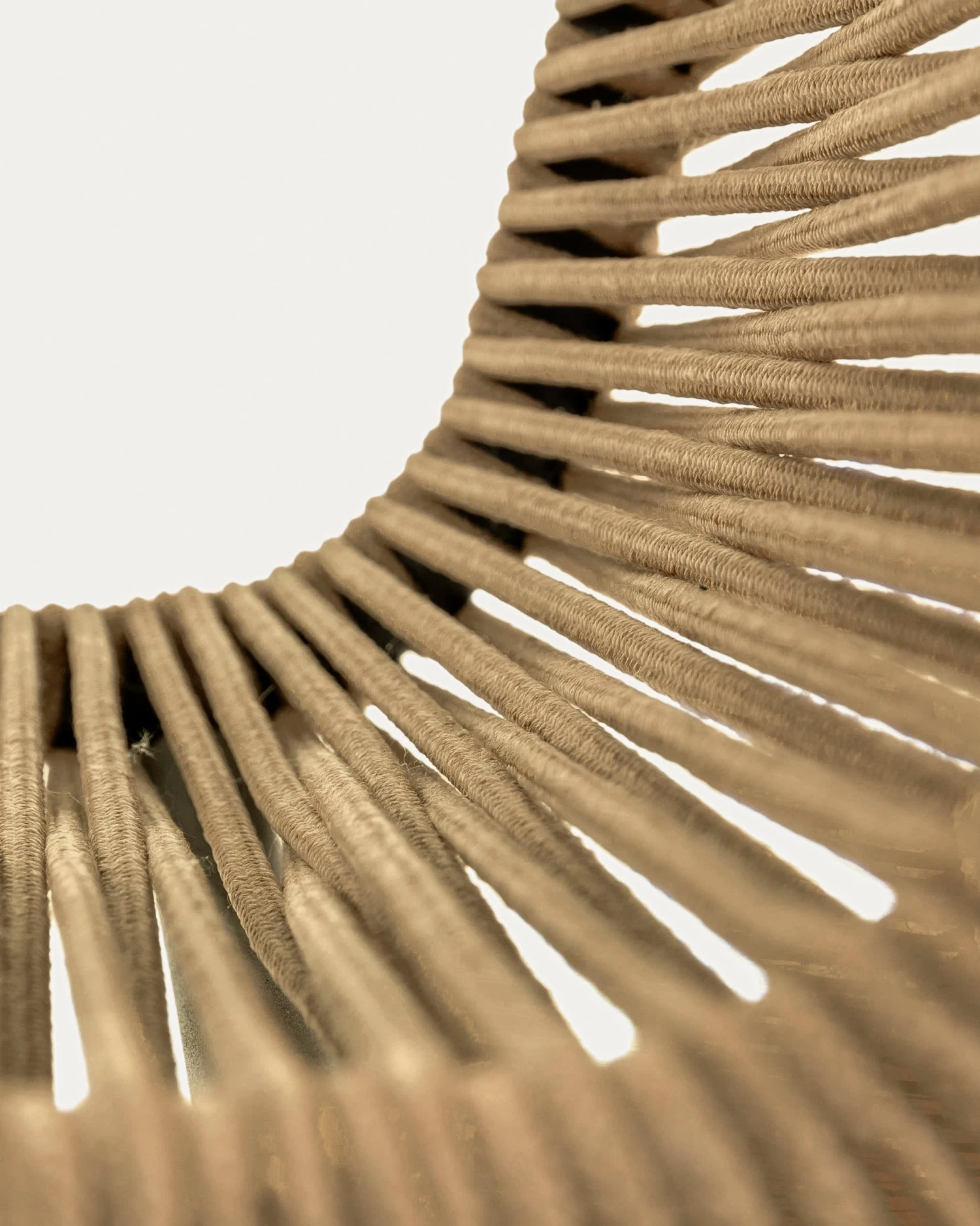 Lambton Stackable Chair In Brown Rope And Steel With Black Finish | Kave Home 7 Lambton Stackable Chair In Brown Rope And Steel With Black Finish | Kave Home - Image 5