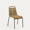 Lambton Stackable Chair In Brown Rope And Steel With Black Finish | Kave Home 2 Lambton Stackable Chair In Brown Rope And Steel With Black Finish | Kave Home -Quality Furniture Store CC0901J11 1V01