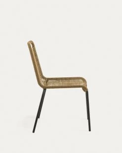 Lambton Stackable Chair In Brown Rope And Steel With Black Finish | Kave Home 16 Lambton Stackable Chair In Brown Rope And Steel With Black Finish | Kave Home -Quality Furniture Store CC0901J11 1V02