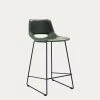 Green Synthetic Leather Zahara Barstool Height 65 Cm | Kave Home -Quality Furniture Store CC0912U06H 1V01
