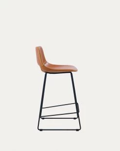 Brown Synthetic Leather Zahara Height 65 Cm | Kave Home -Quality Furniture Store CC0912U10H 1V02