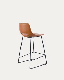 Brown Synthetic Leather Zahara Height 65 Cm | Kave Home -Quality Furniture Store CC0912U10H 1V03