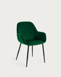 Konna Green Velvet Chair | Kave Home