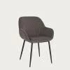 Konna Chair In Grey Wide Seam Corduroy | Kave Home